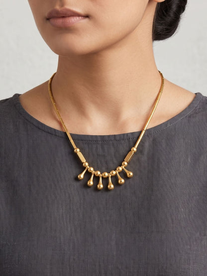 Marigold Brass Necklace