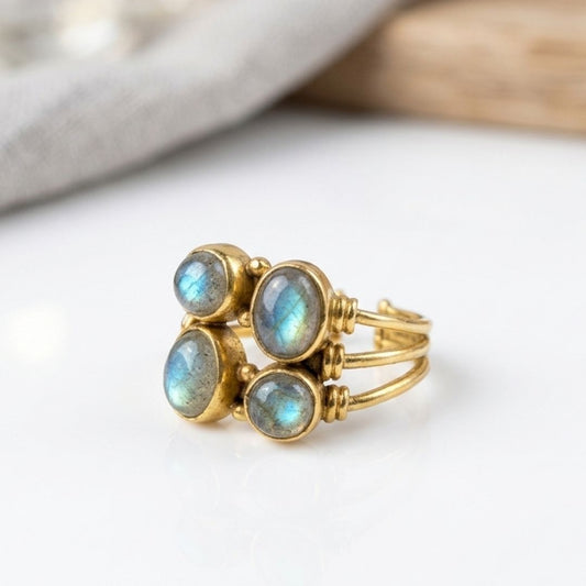 Labradorite ring