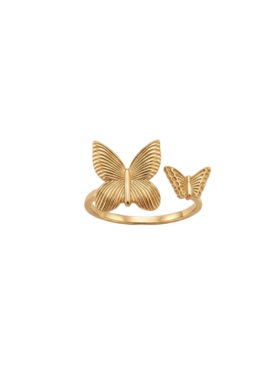 Twin Butterfly Open Ring