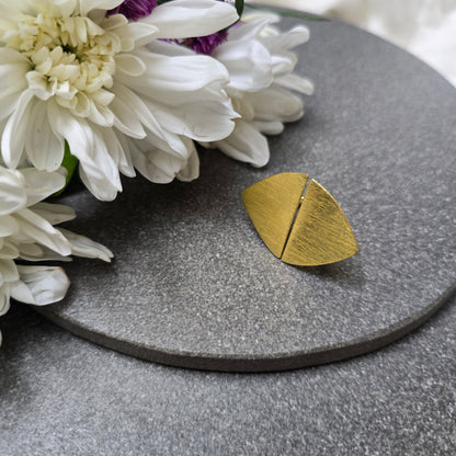 Bold Brass Arch Ring - Gold plated