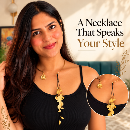 Hansli Necklace With Brass Charms