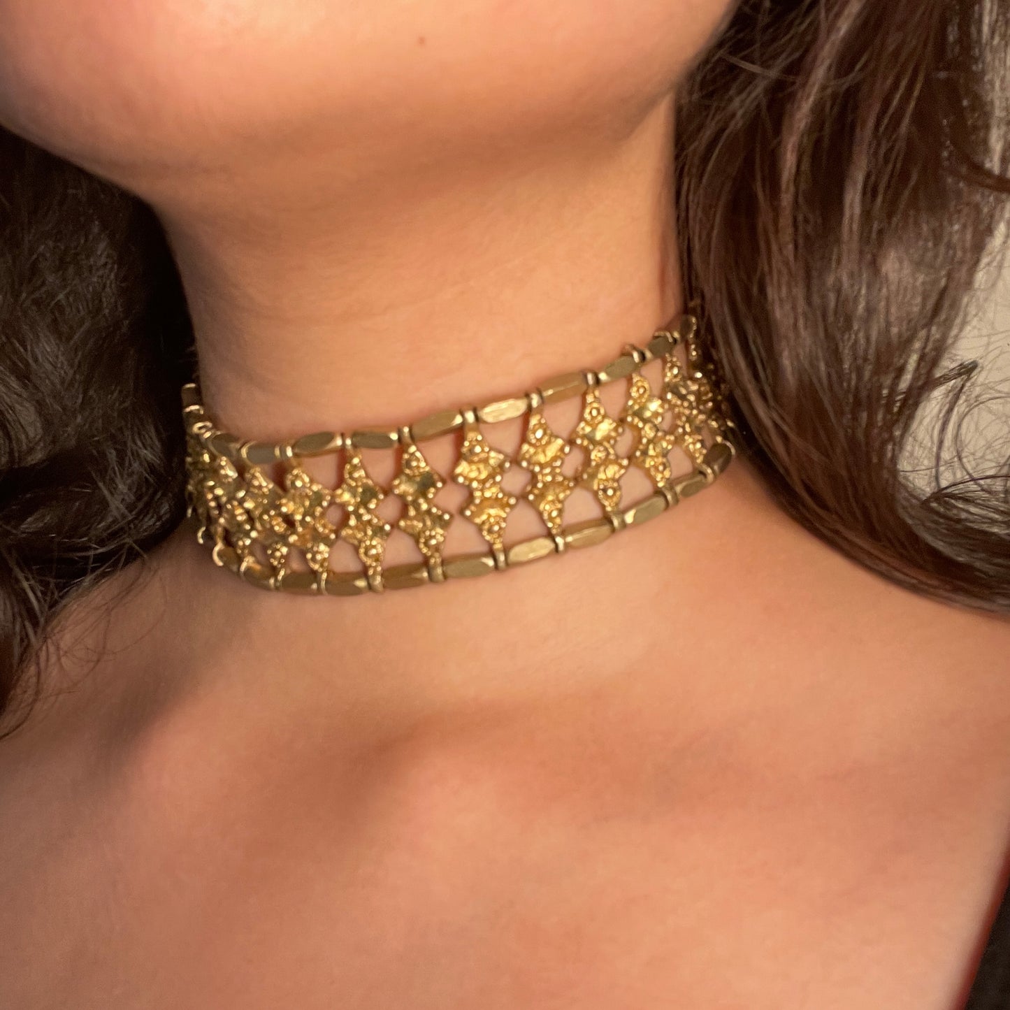 Aurora Brass Choker