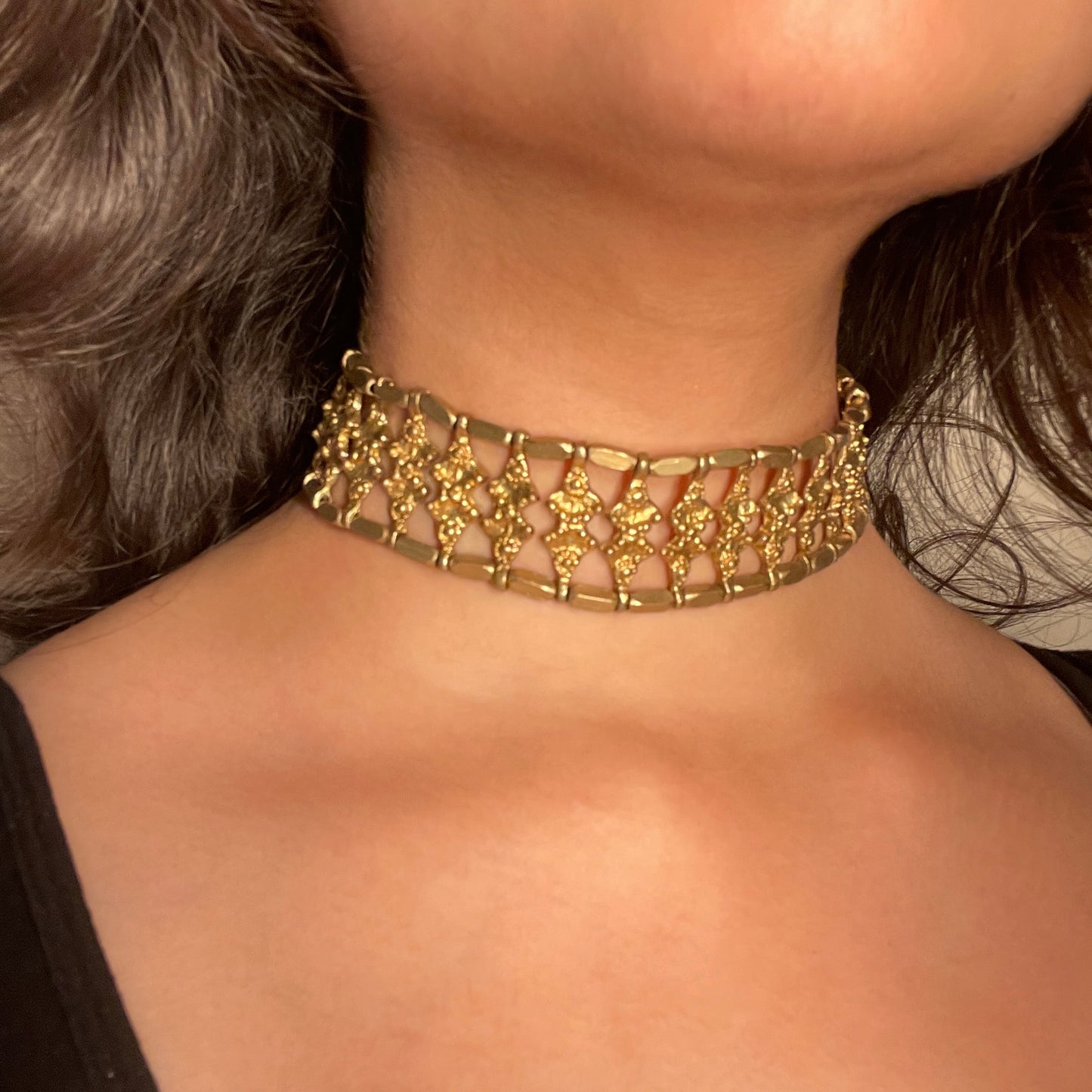 Aurora Brass Choker