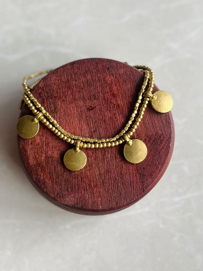 Banjara Disc Layered Anklet