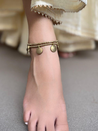 Banjara Disc Layered Anklet