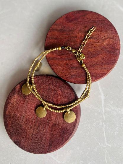 Banjara Disc Layered Anklet