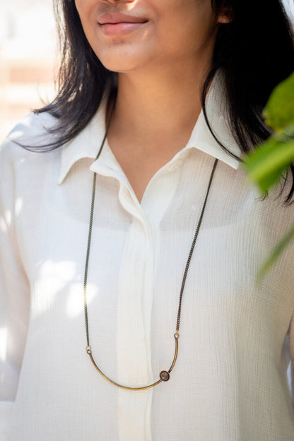 Celestial necklace with domes embellishments