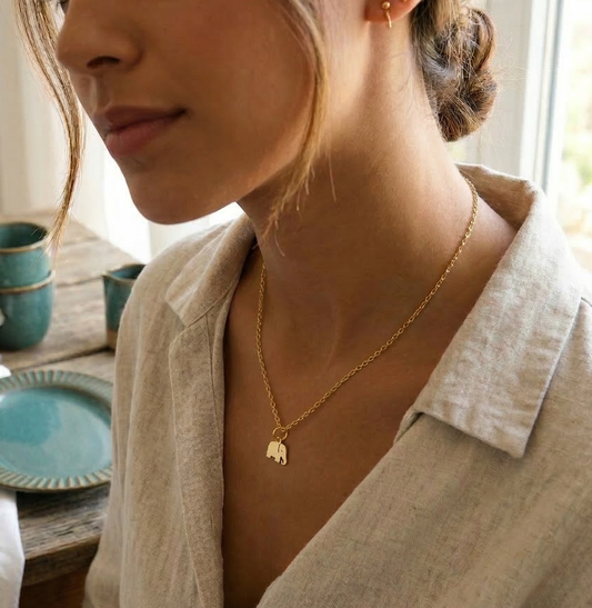 Elephant Pendant Necklace