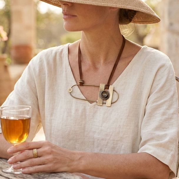 The Wanderer's Brass Pendant