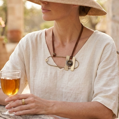 The Wanderer's Brass Pendant