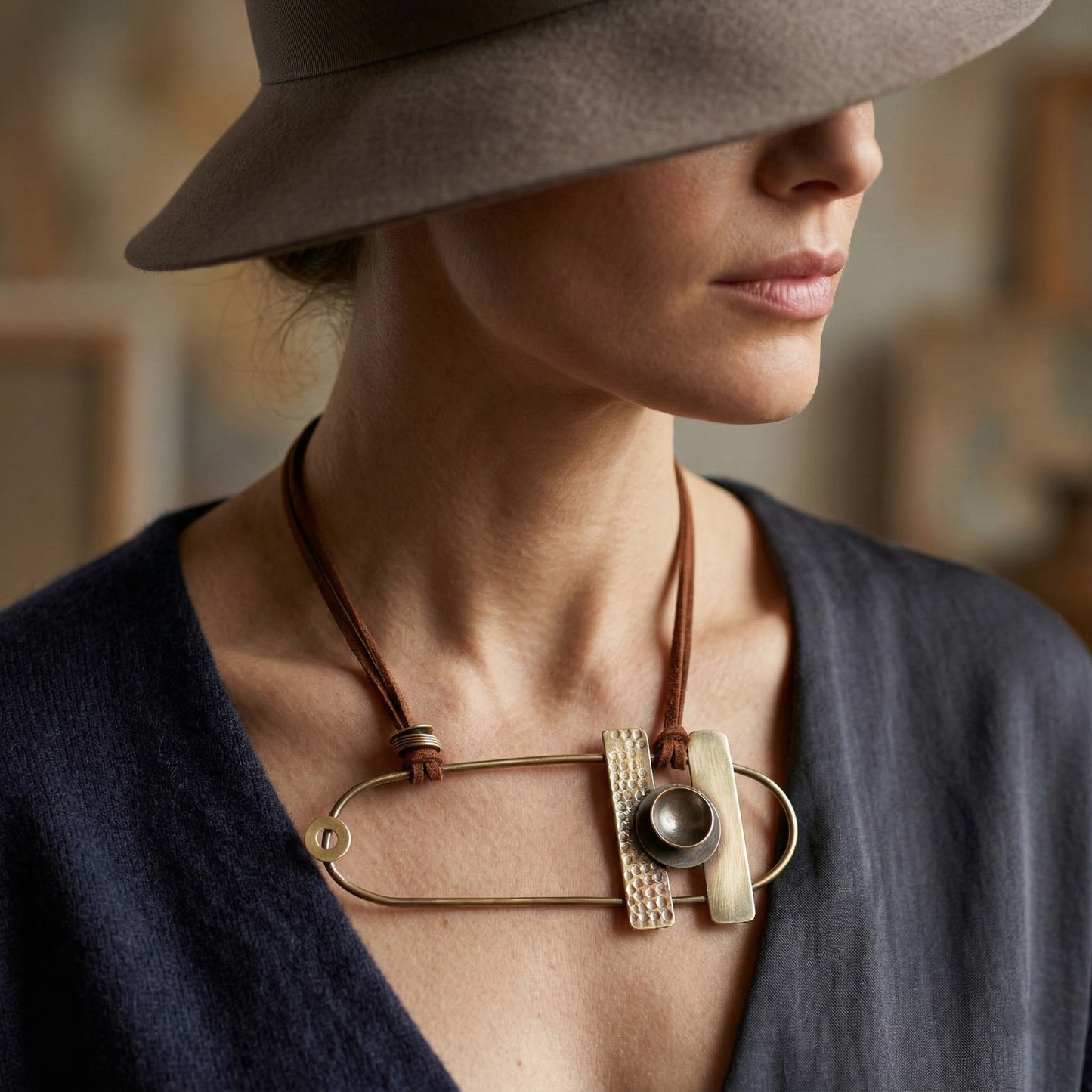 The Wanderer's Brass Pendant