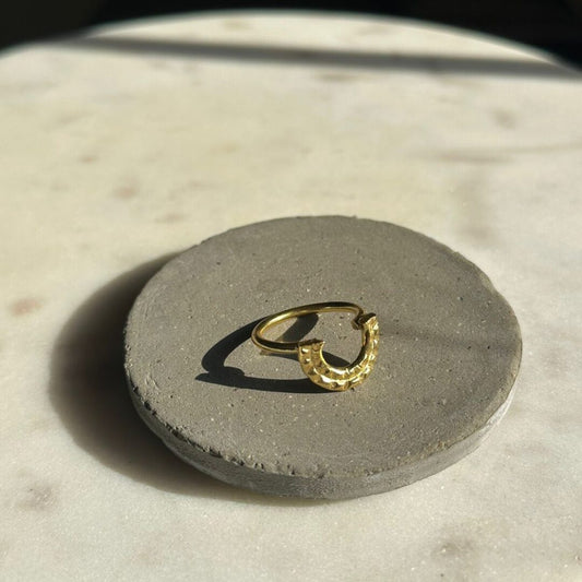 curved brass ring