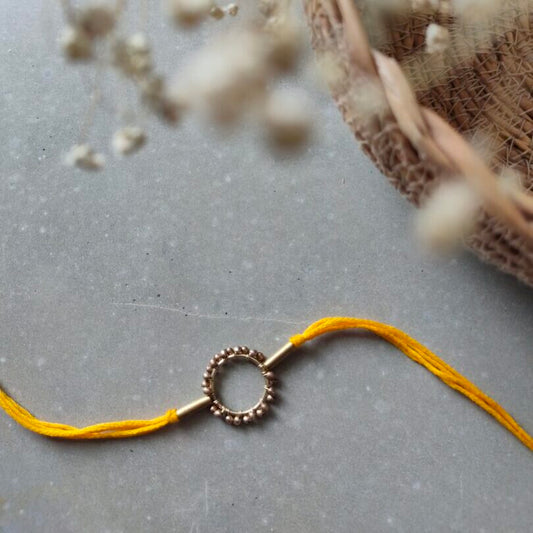 Circle Of Life Rakhi - Yellow