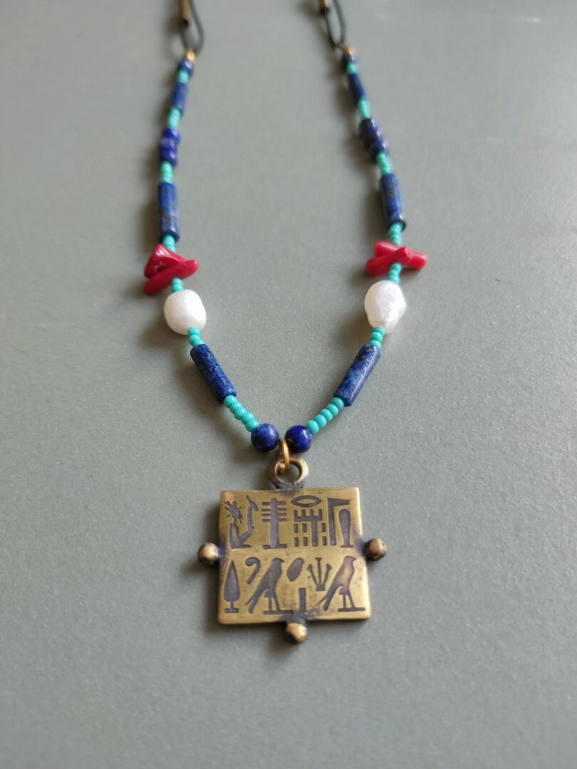 egyptian square necklace