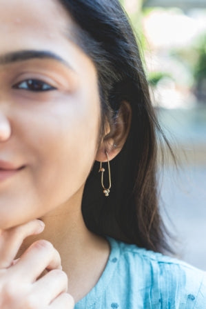 Minimalistic grain earrings