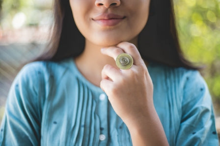 spiral disc ring