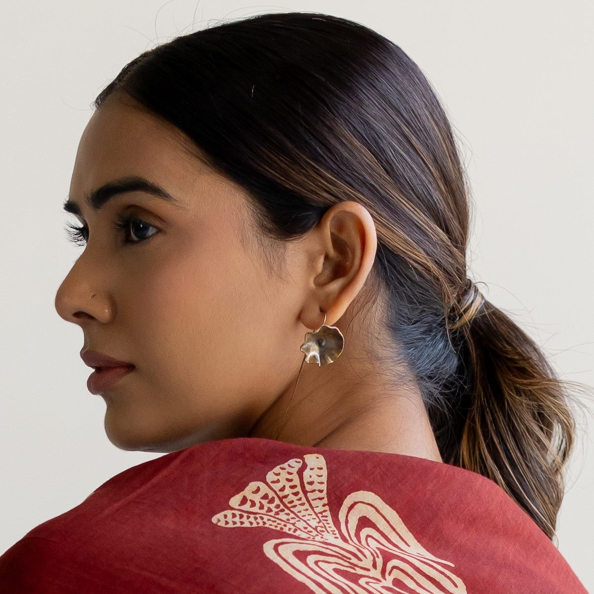 Lotus Leaf Earhooks