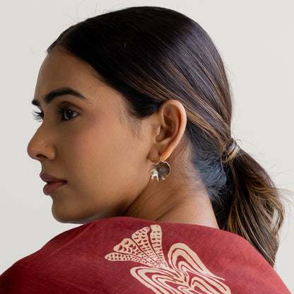 Lotus Leaf Earhooks