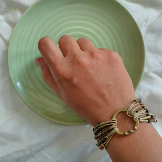 brass tubes bracelet