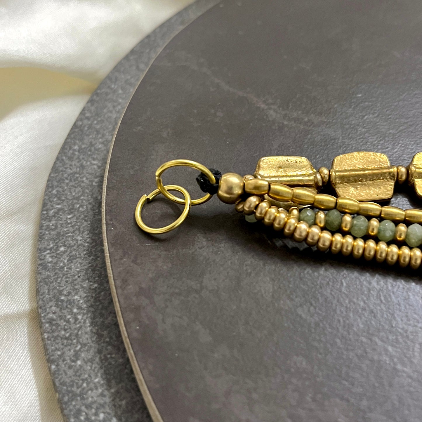 Layered Bracelet - Rectangle Charms