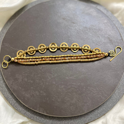 Layered Bracelet - Circular Charms
