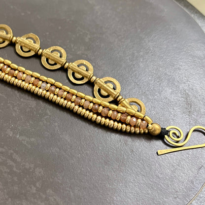 Layered Bracelet - Circular Charms