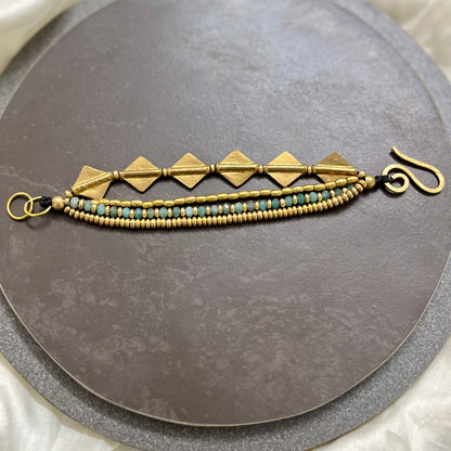 Layered Bracelet - Diamond Charms