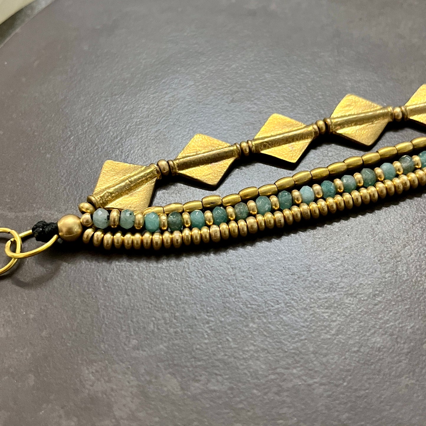 Layered Bracelet - Diamond Charms