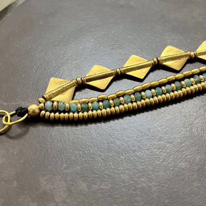 Layered Bracelet - Diamond Charms