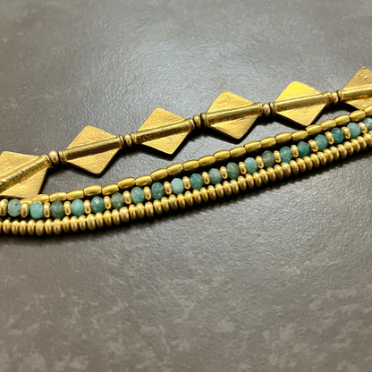 Layered Bracelet - Diamond Charms