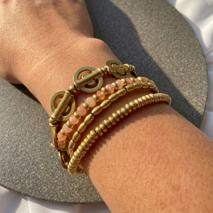 Layered Bracelet - Circular Charms