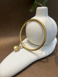 Solid Brass Bangle - Sun Spot