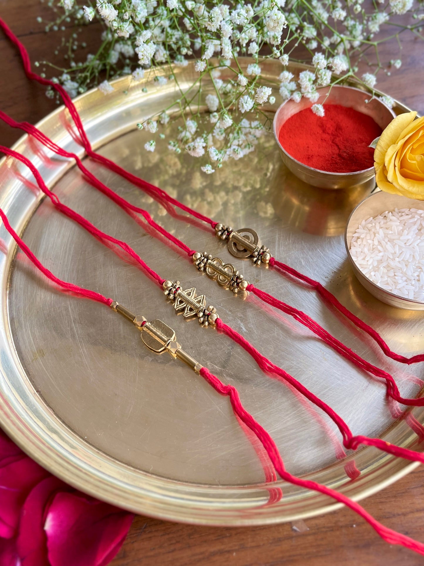 Brass Bead Rakhi