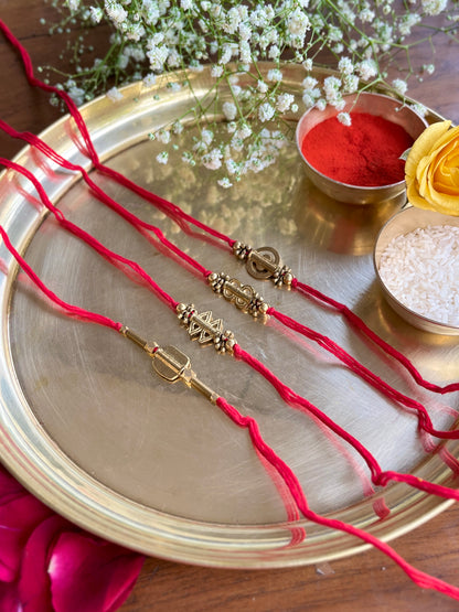 Brass Bead Rakhi