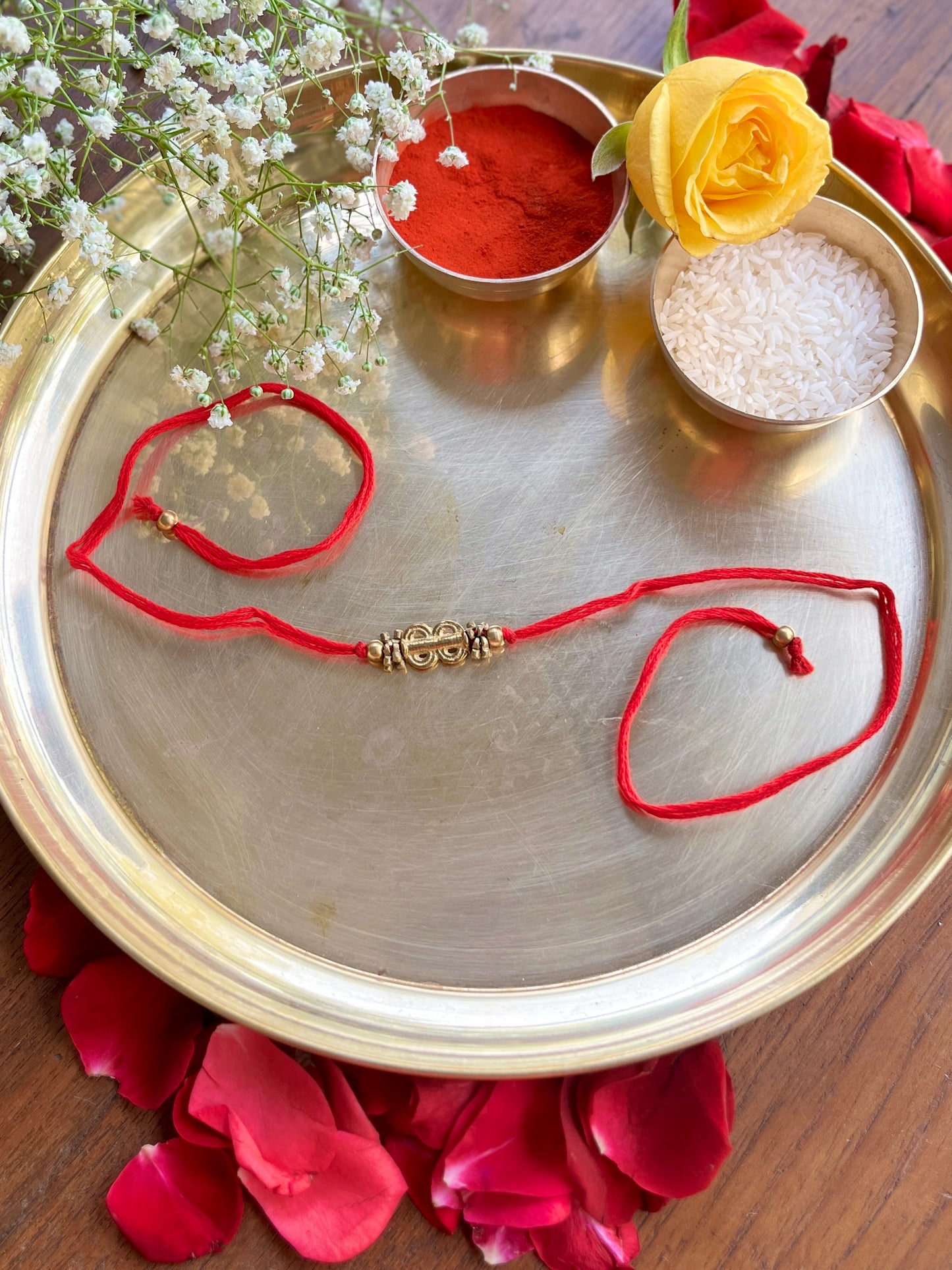 Brass Bead Rakhi