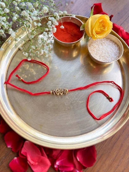 Brass Bead Rakhi