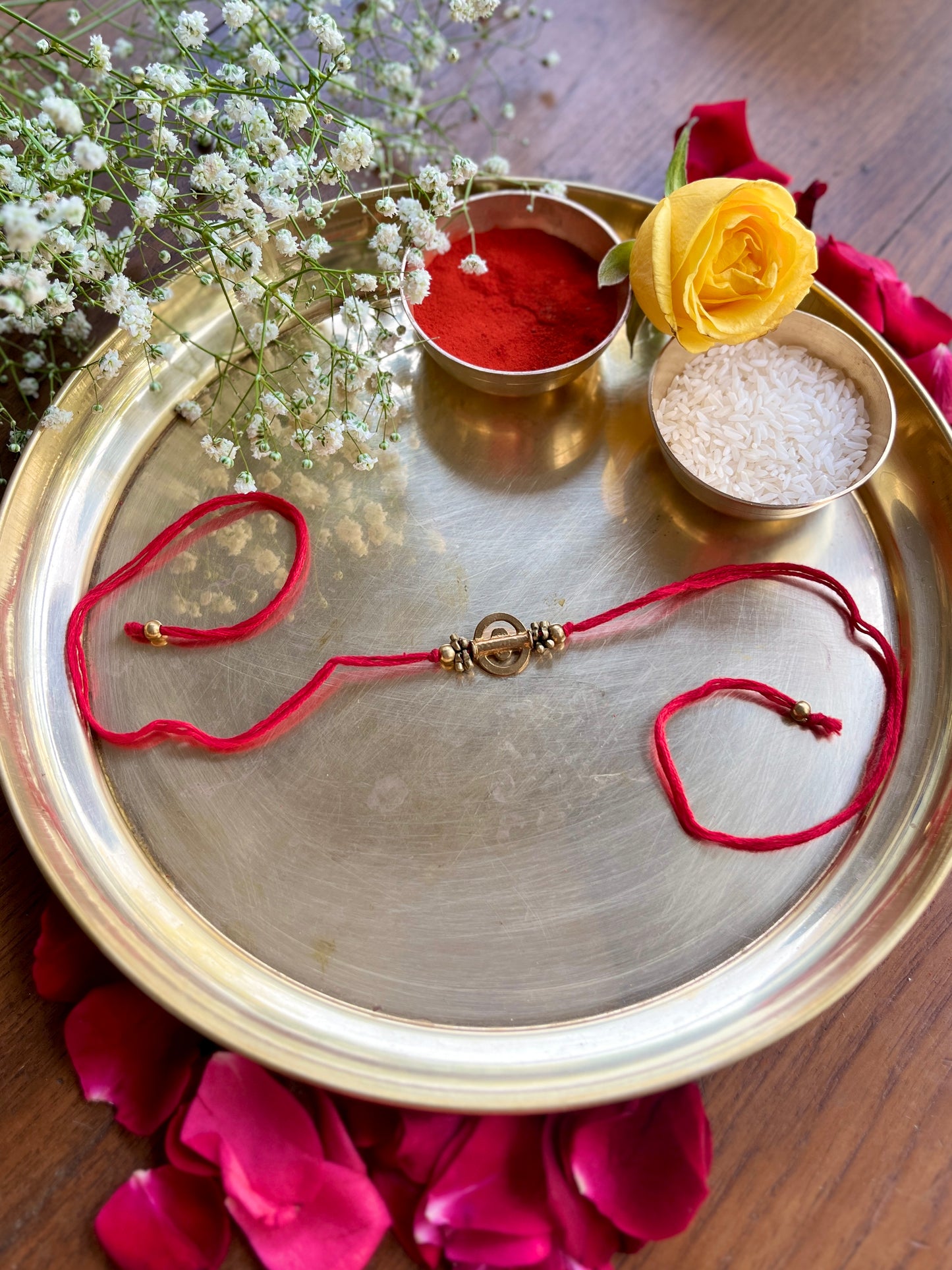 Brass Bead Rakhi