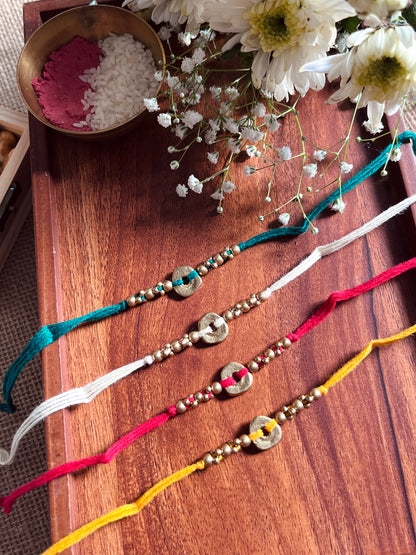 The Organic Brass Charm Rakhi