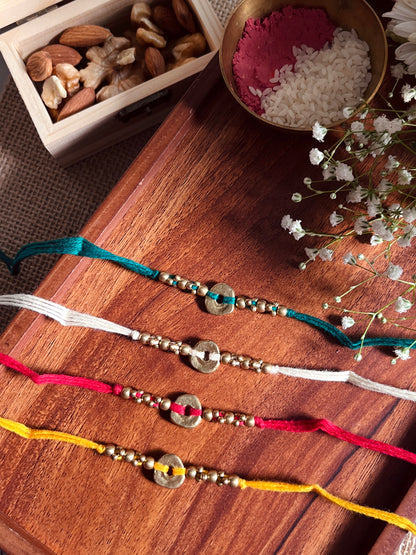 The Organic Brass Charm Rakhi