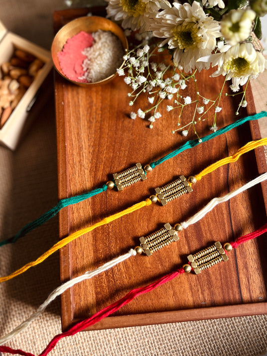 Golden Loom Rakhi