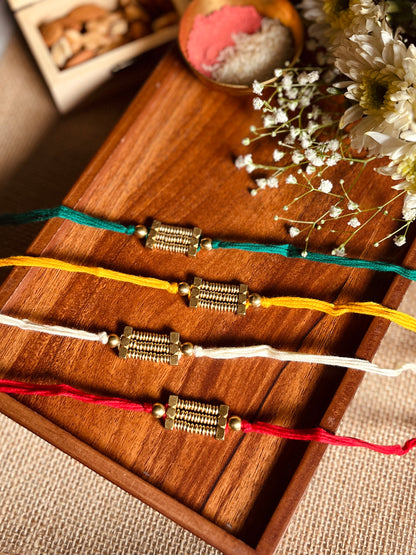 Golden Loom Rakhi