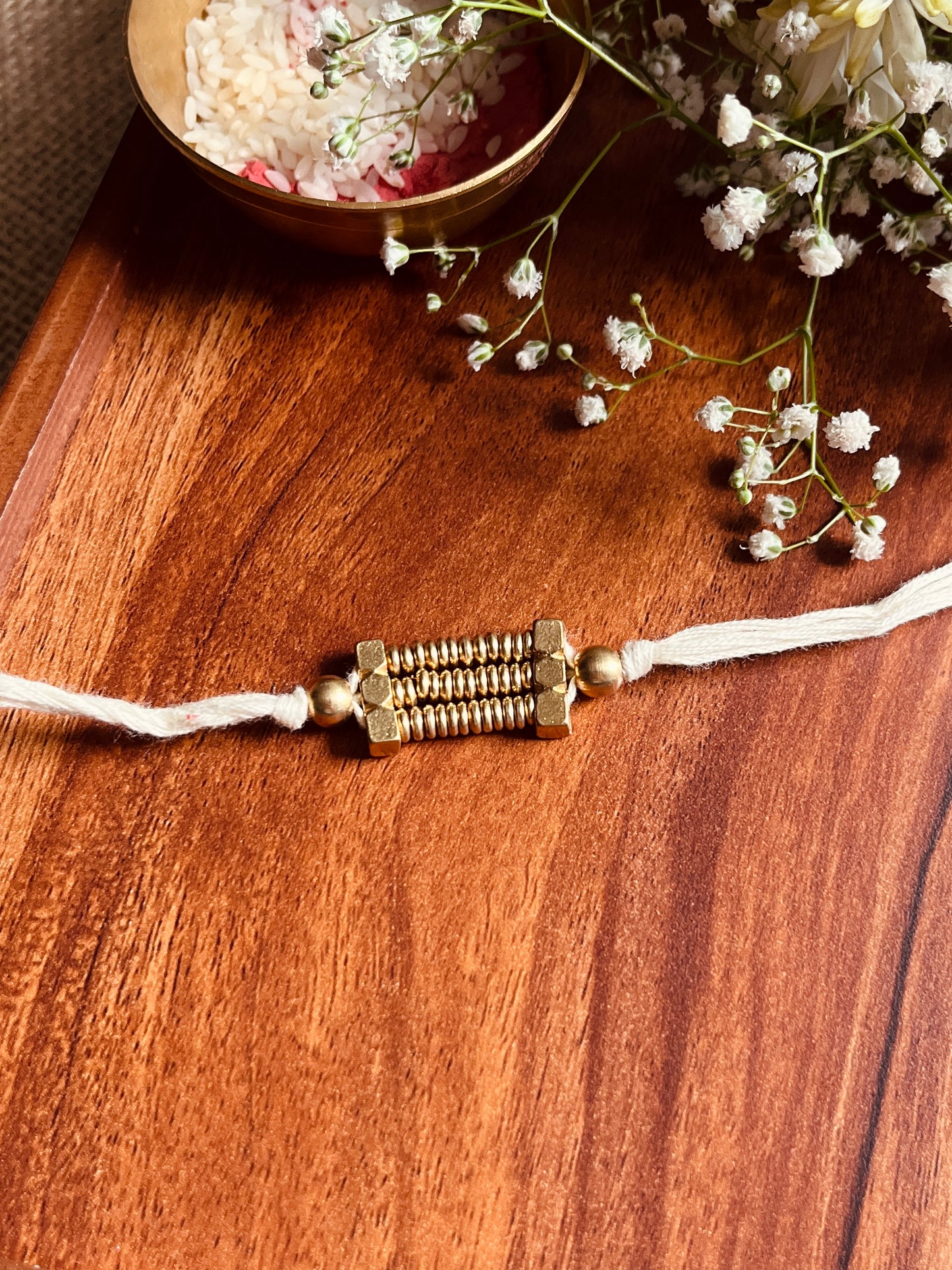 Golden Loom Rakhi