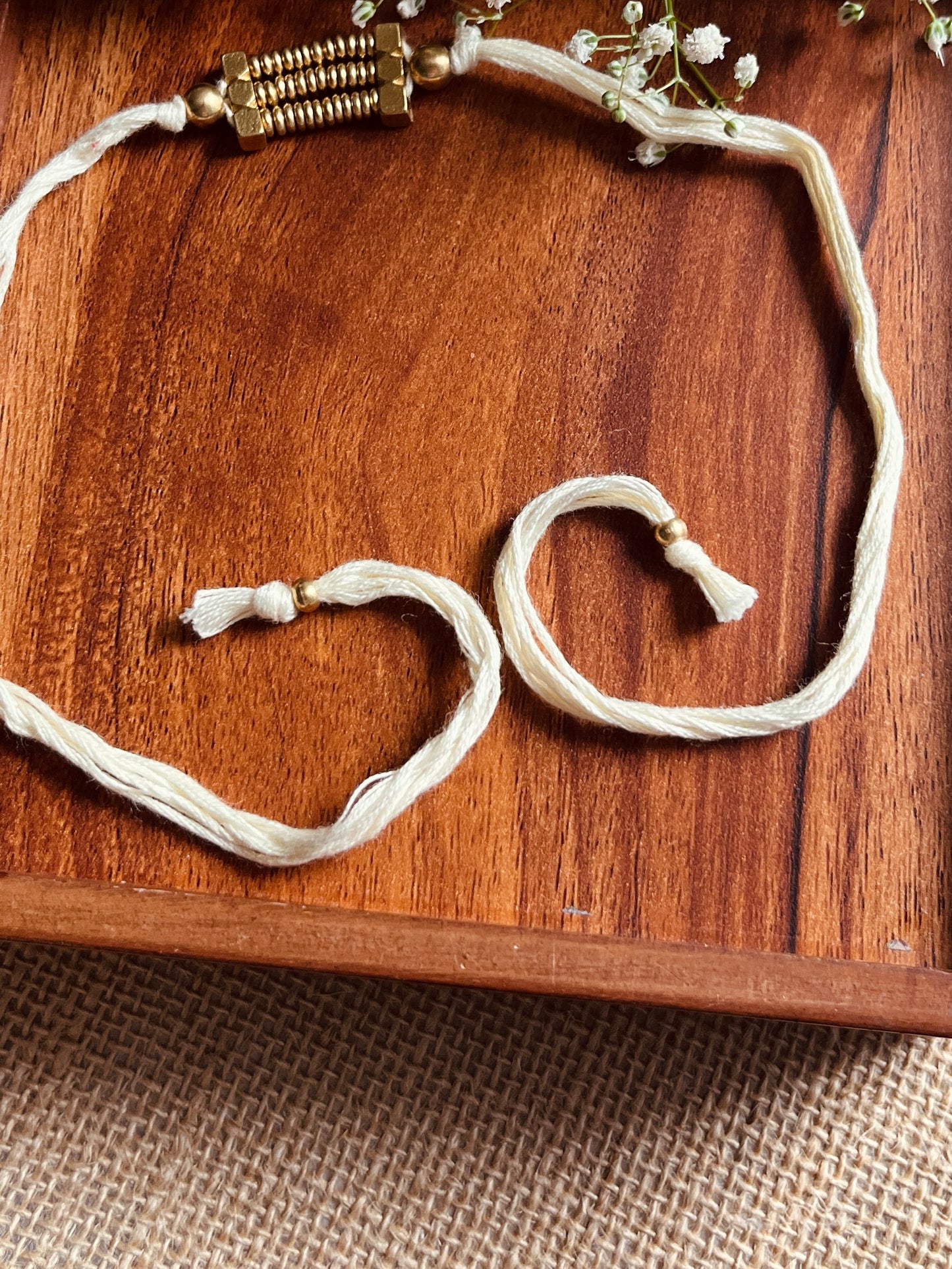 Golden Loom Rakhi