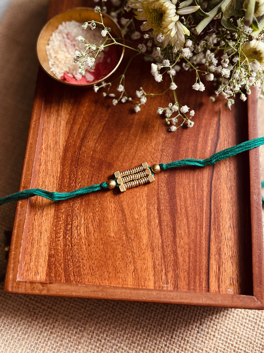 Golden Loom Rakhi