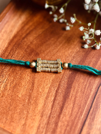Golden Loom Rakhi