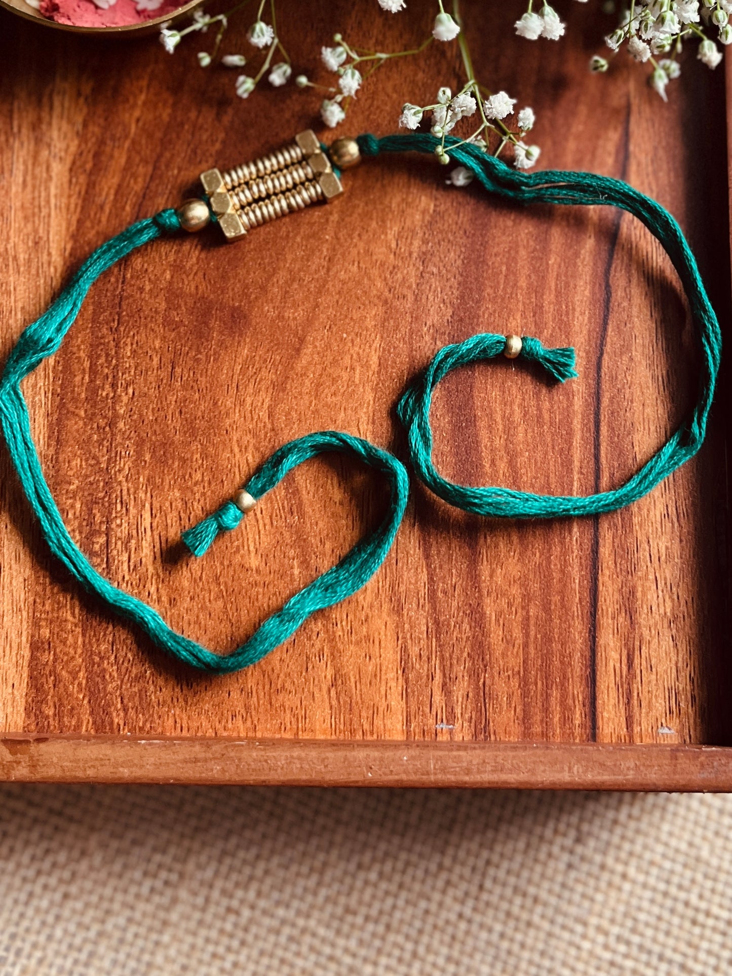 Golden Loom Rakhi