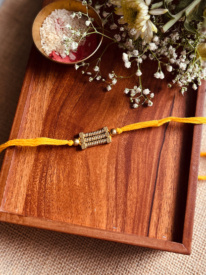 Golden Loom Rakhi