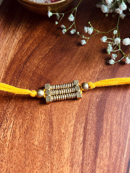 Golden Loom Rakhi