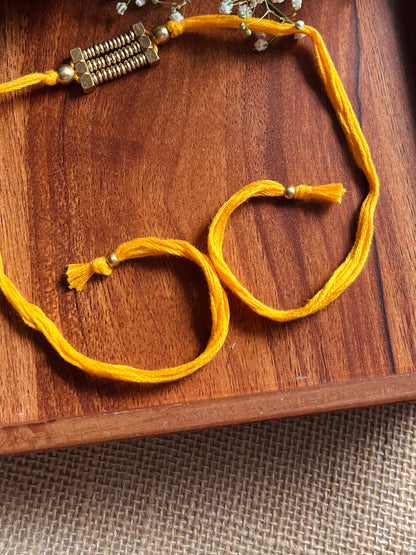 Golden Loom Rakhi