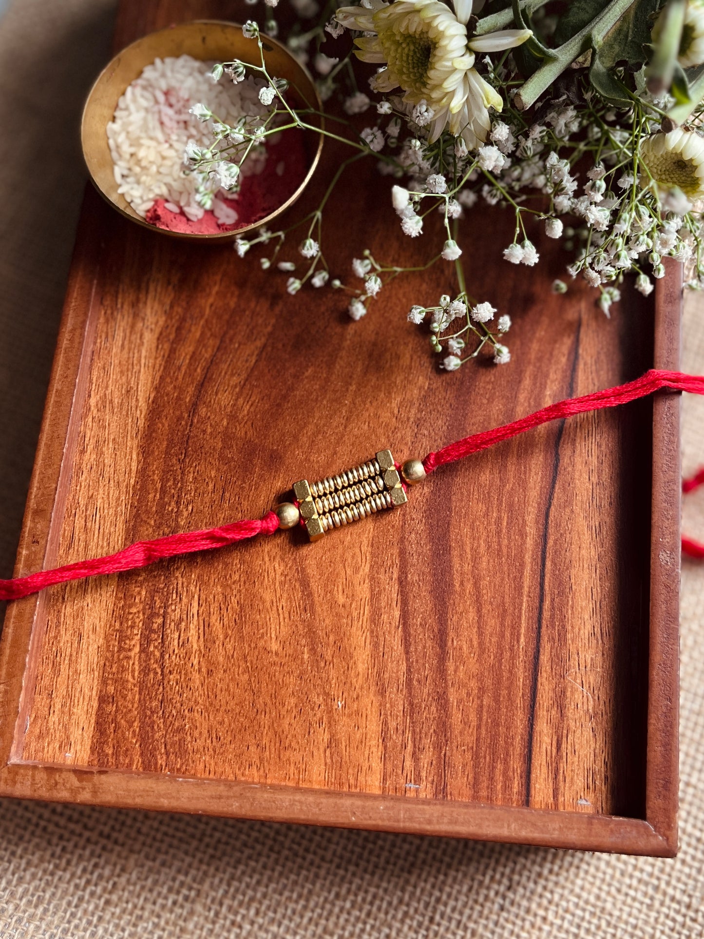 Golden Loom Rakhi